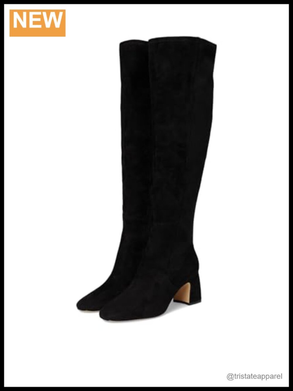 Over the Knee Boots Leather Suede Water Resistant Pull-On